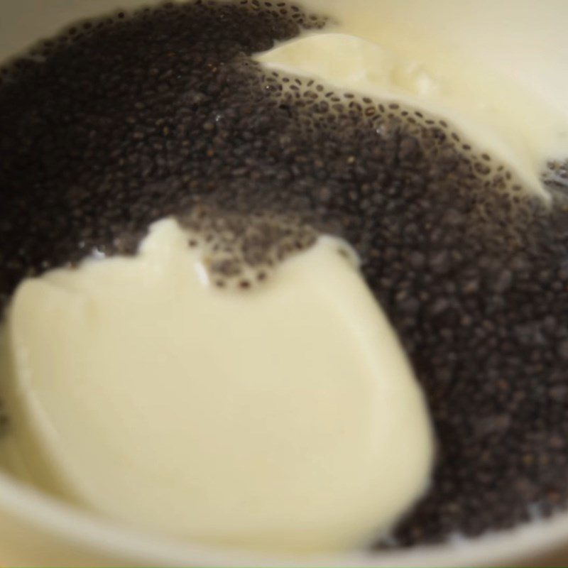 Step 2 Mix the chia seed yogurt for Chia Seed Yogurt with Fruits