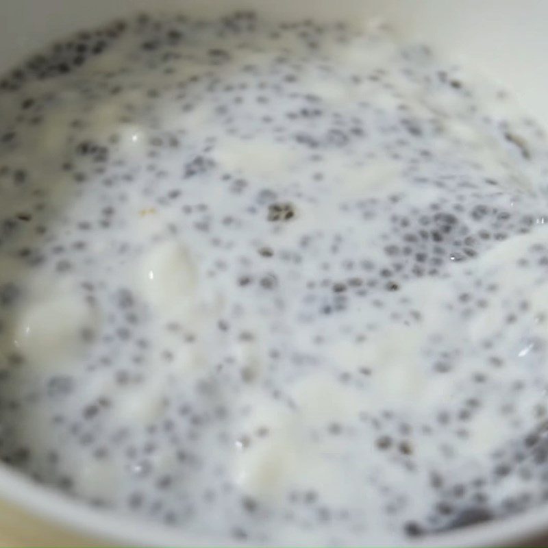 Step 2 Mix the chia seed yogurt for Chia Seed Yogurt with Fruits
