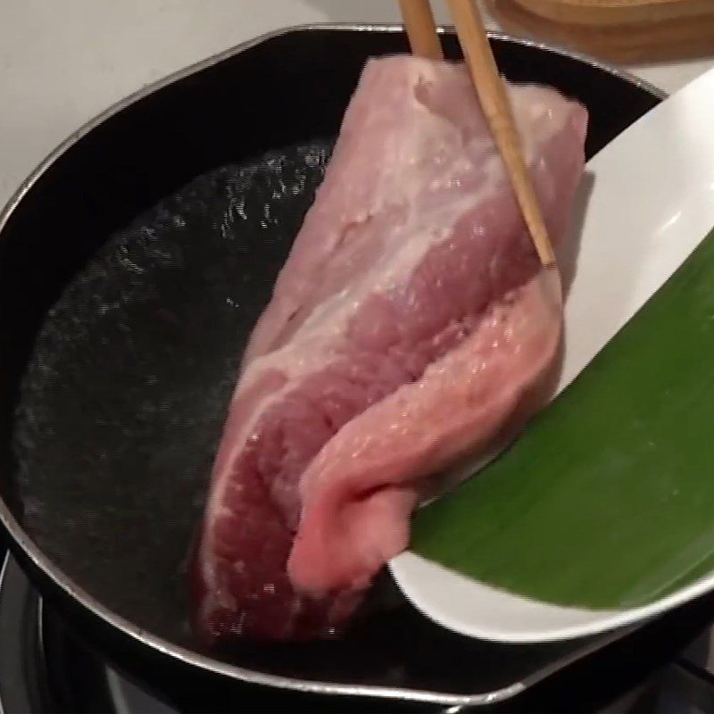 Step 2 Blanch and Cut the Pork for Pork Braised with Chestnuts