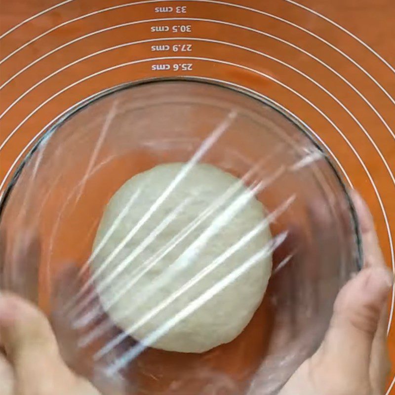 Step 3 Proofing the dough Coconut bread using an air fryer