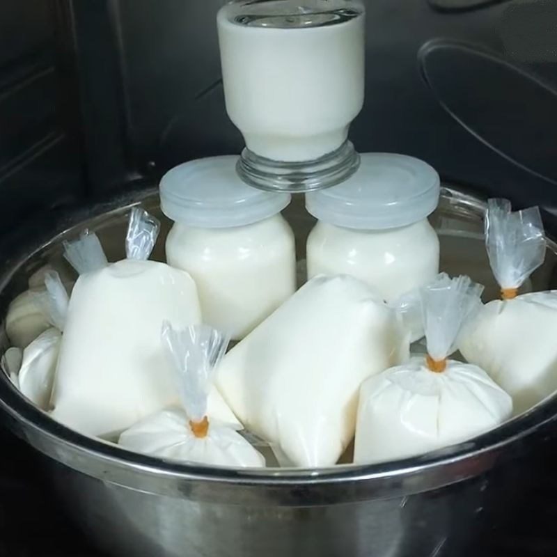 Step 3 Fermenting yogurt using the oven Yogurt using the oven