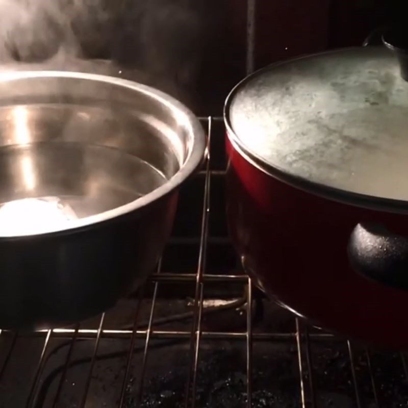 Step 3 Ferment yogurt using the oven Yogurt drink using the oven