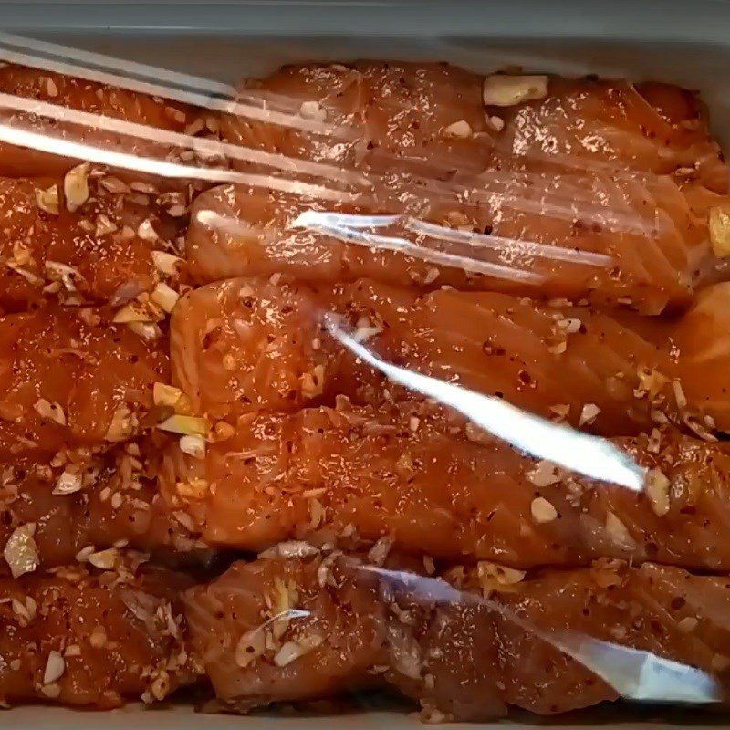 Step 2 Marinate the fish Dried salmon using a dehydrator