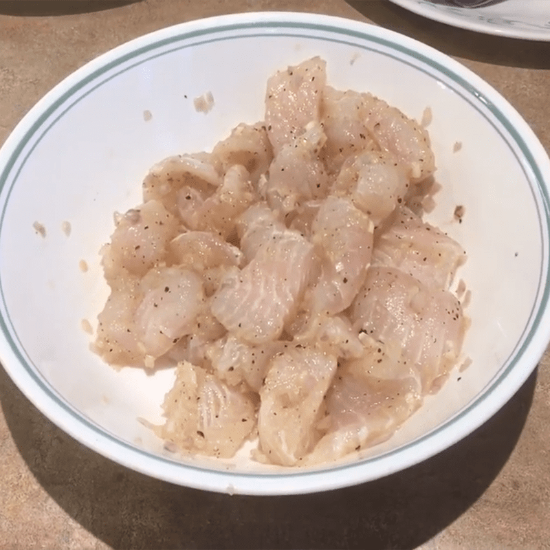 Step 2 Marinate the Fish Steamed Basa Fish with Squash