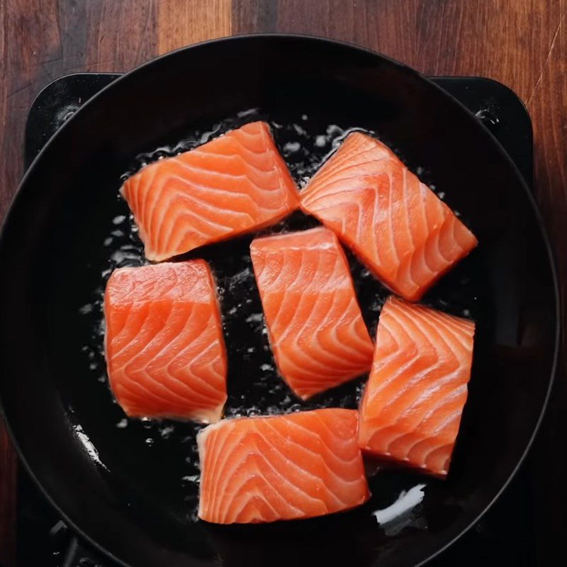 Step 2 Marinate the salmon Salmon curry