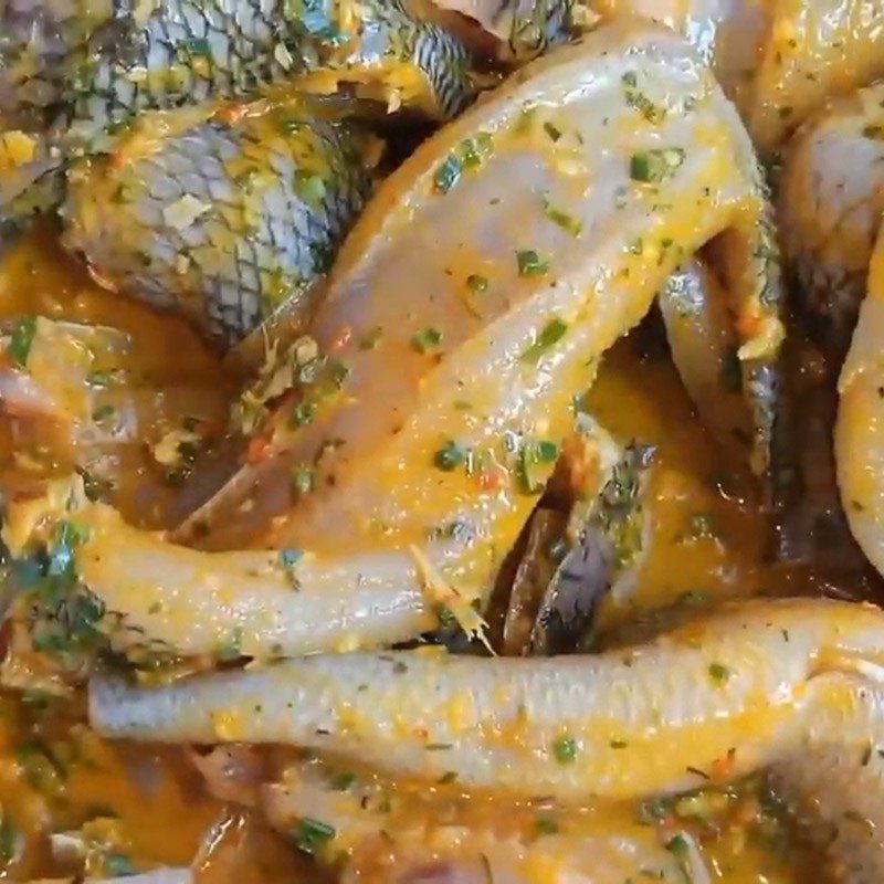 Step 3 Marinate snakehead fish Dried snakehead fish
