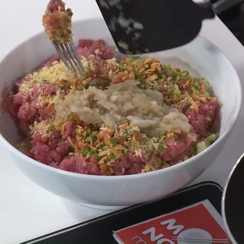 Step 2 Marinate the meatball Beef potato meatball