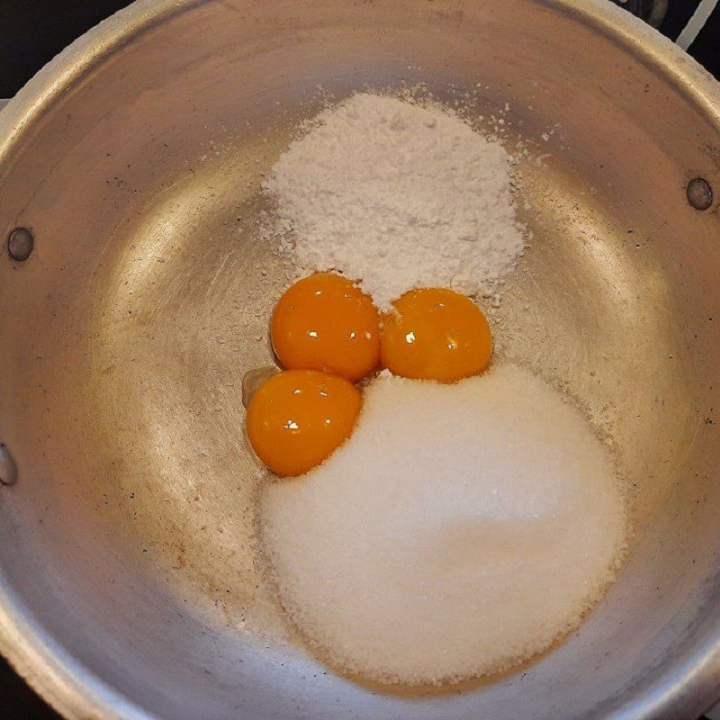 Step 2 Make the ice cream mixture Melon Ice Cream with Chicken Eggs