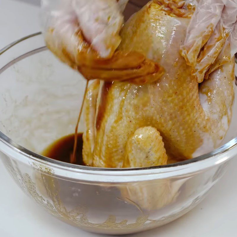 Step 3 Marinate the chicken Honey roasted chicken