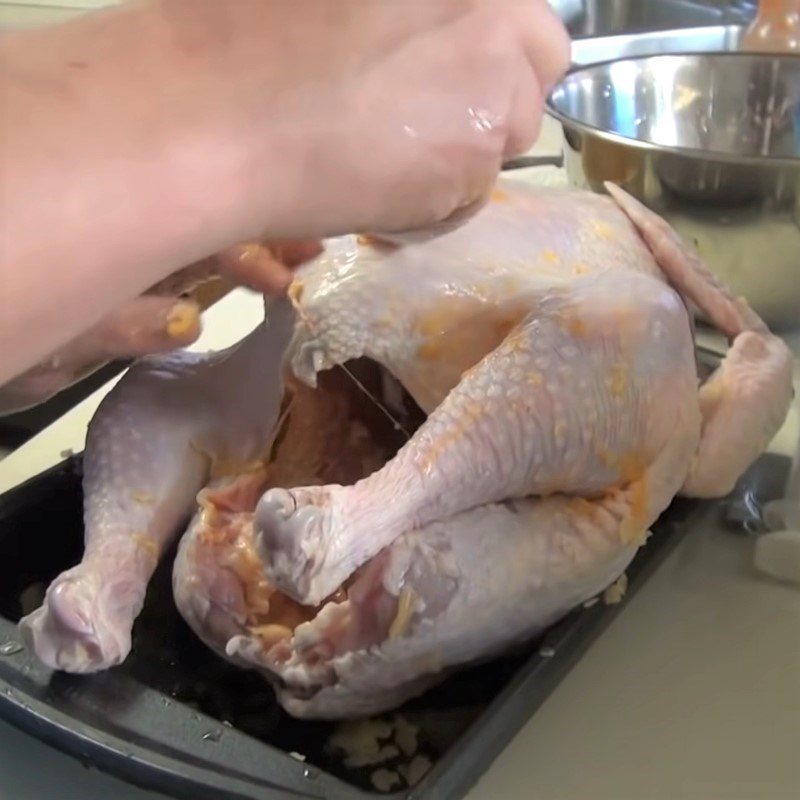 Step 2 Marinating the turkey Crispy fried turkey