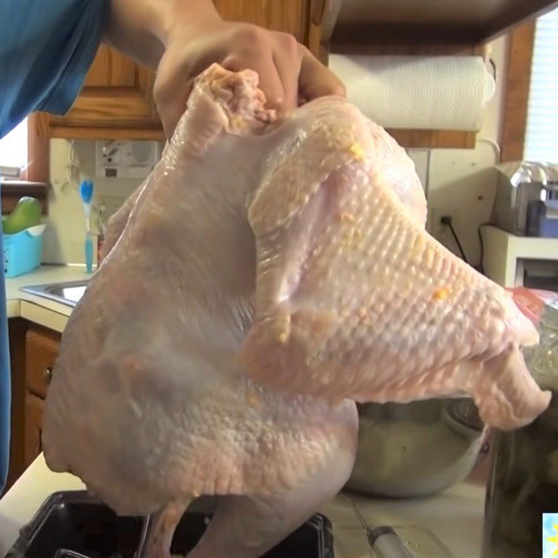 Step 2 Marinating the turkey Crispy fried turkey