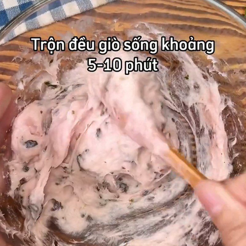 Step 1 Marinate the ground pork for Seaweed Spring Rolls (Recipe shared from TikTok Cooking with TasteVN)