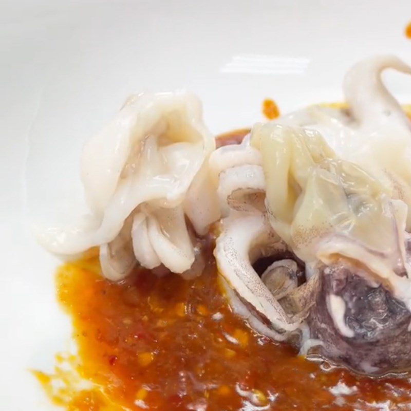 Step 2 Marinate Squid for Grilled Squid with Satay (Recipe shared from Tiktok Cooking with TasteVN)