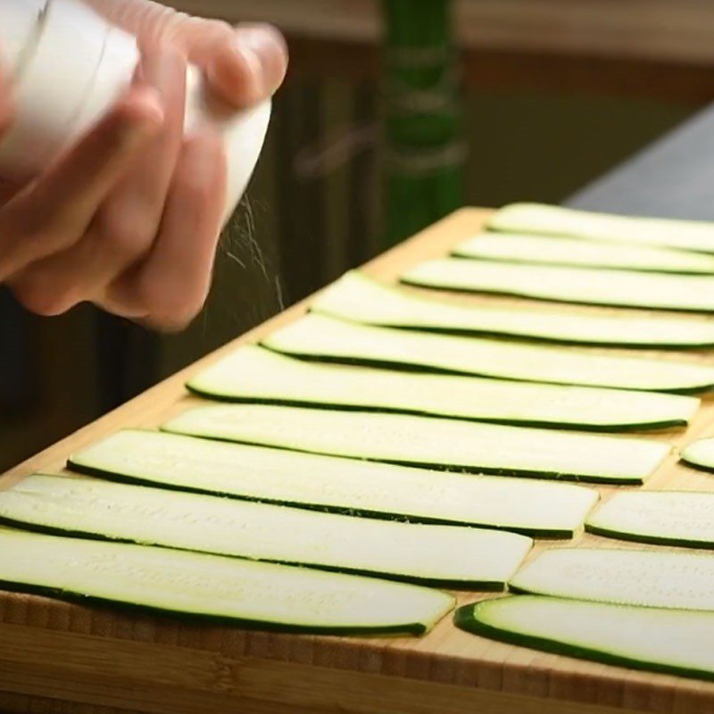 Step 2 Marinate the ingredients Zucchini Snack