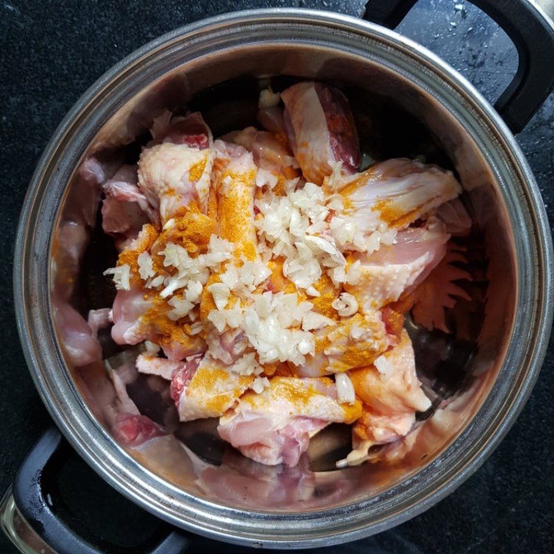 Step 2 Marinate the chicken for Chicken stew