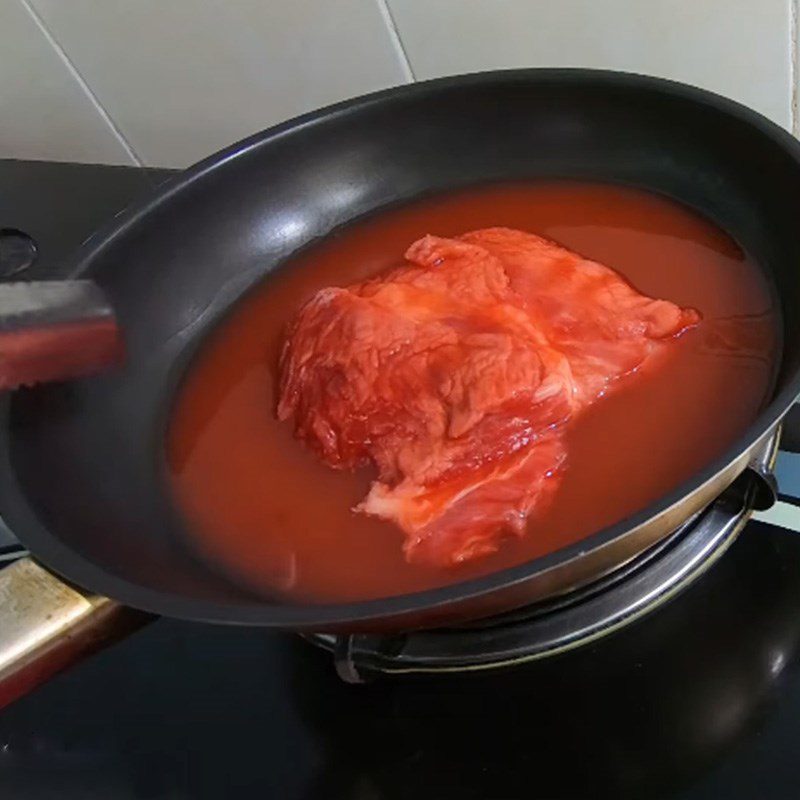 Step 2 Marinate the meat and braise the char siu for Xôi bát bửu