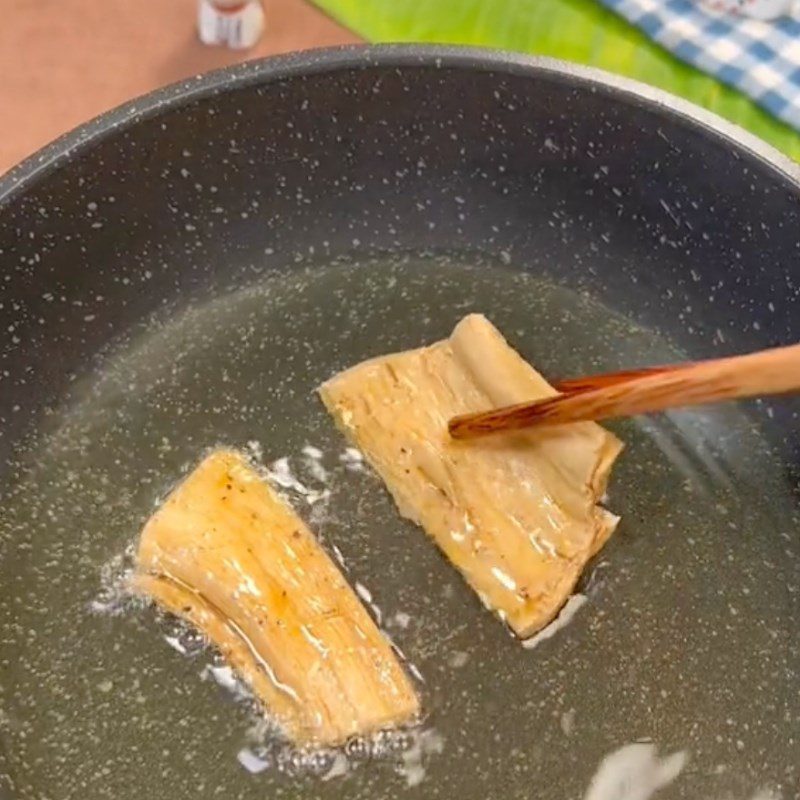 Step 1 Marinate and Fry Vegetarian Spare Ribs for Bun Cha (Recipe from the TikTok channel Bếp chay XANH)