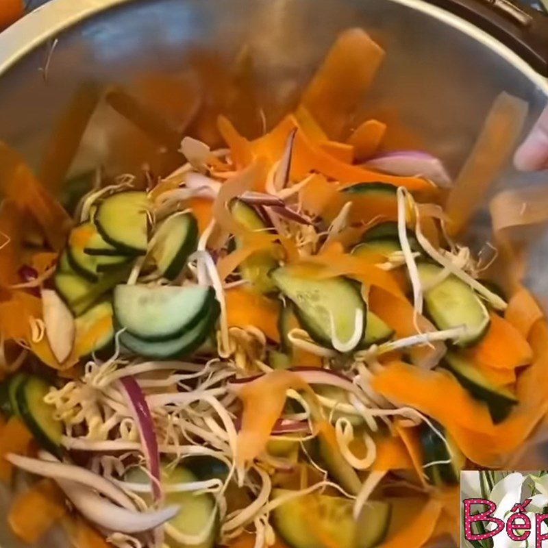 Step 7 Making pickled vegetables Sticky rice with braised pork Northern style served with pickled vegetables