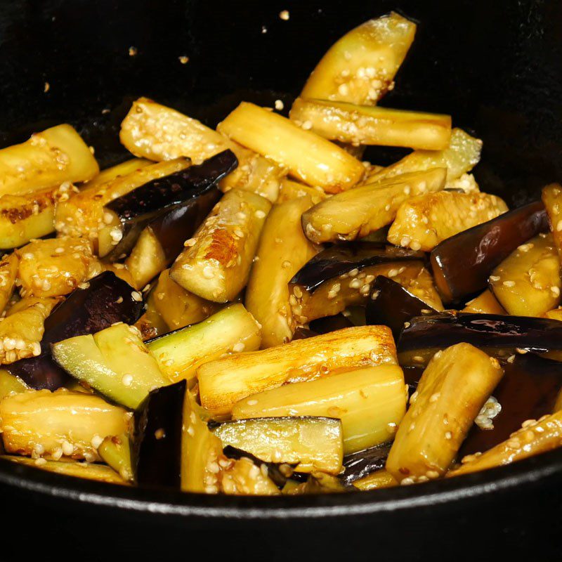 Step 2 Sautéed Eggplant Eggplant Salad with Bell Peppers