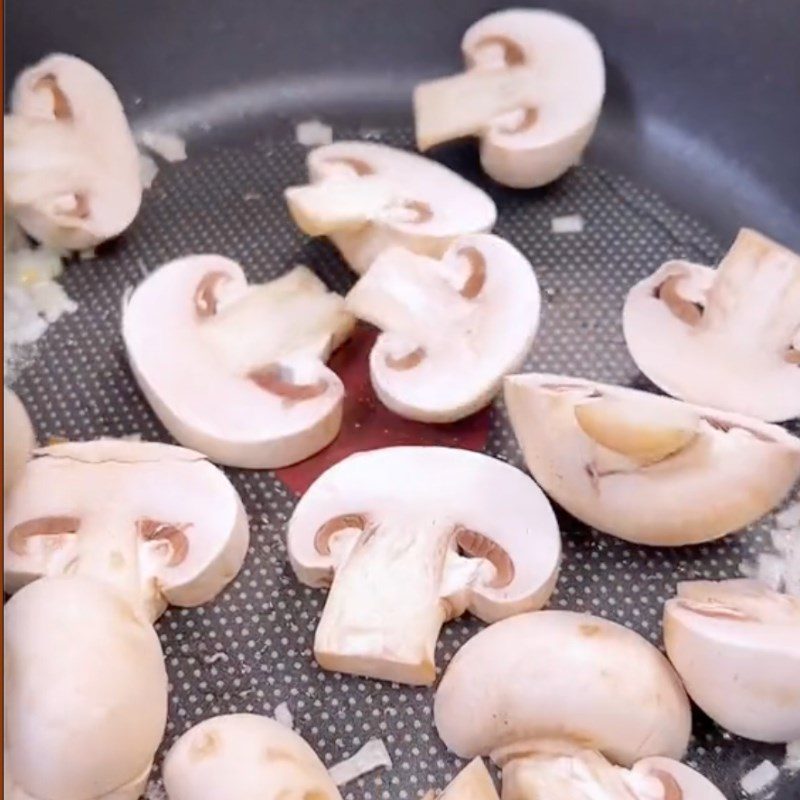 Step 3 Stir-fry Ingredients Vegetarian Mushroom Pho