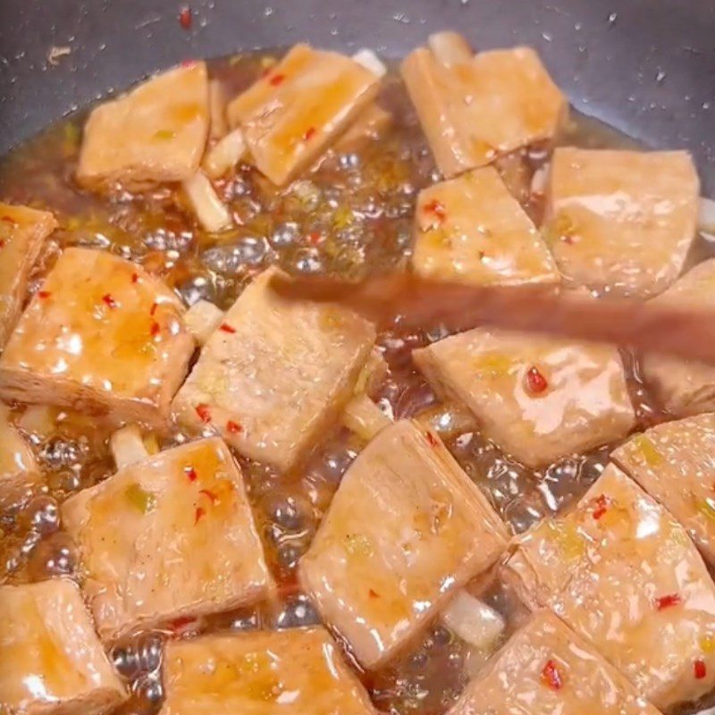 Step 3 Sautéed Sweet and Sour Vegetarian Ribs Vegetarian ribs sautéed with bell pepper