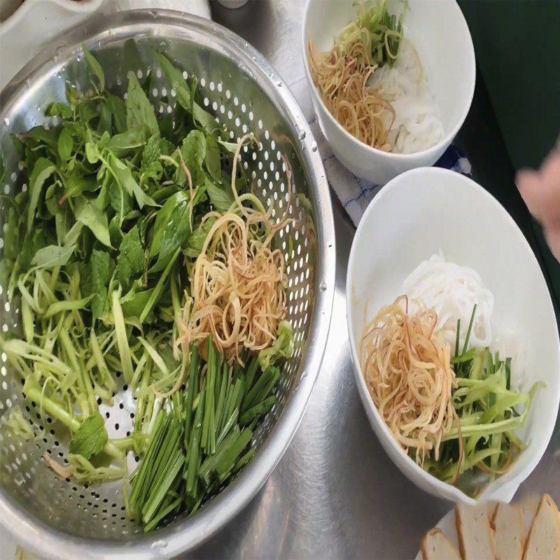 Step 5 Completion Vegetarian noodle soup