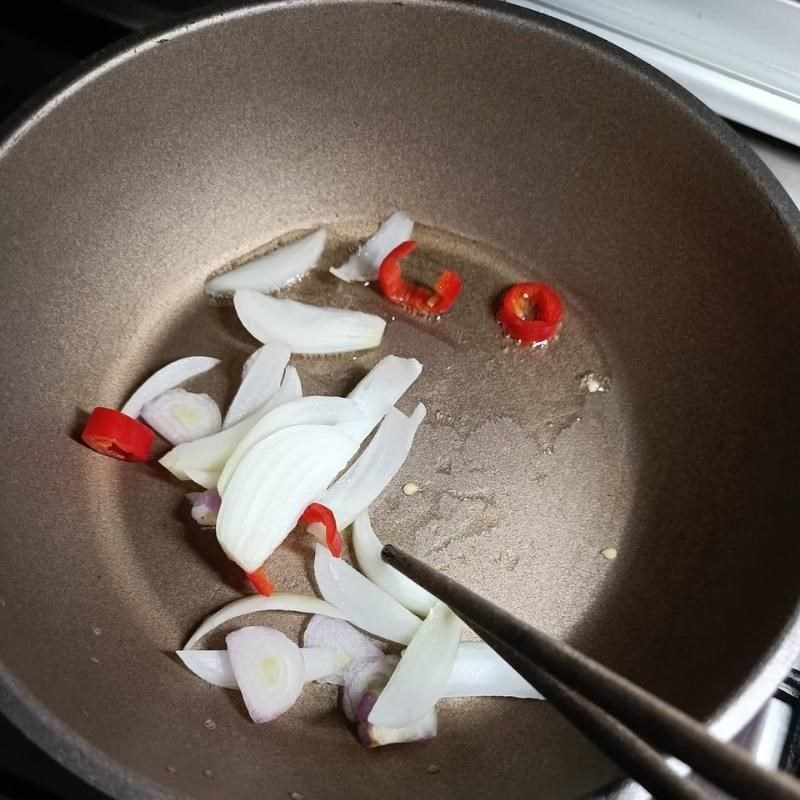 Step 2 Sauté the Ingredients for Grilled Tofu in Foil using an Oven