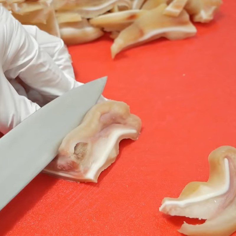 Step 3 Slicing Pig Ears Crispy Pig Ears