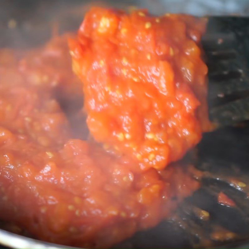 Step 2 Stir-fried tomatoes Tomato chutney - tomato chutney