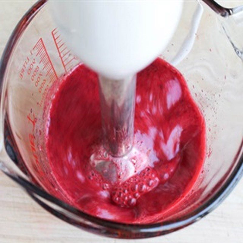 Step 2 Blend the cream mixture Cherry Lemon Popsicle