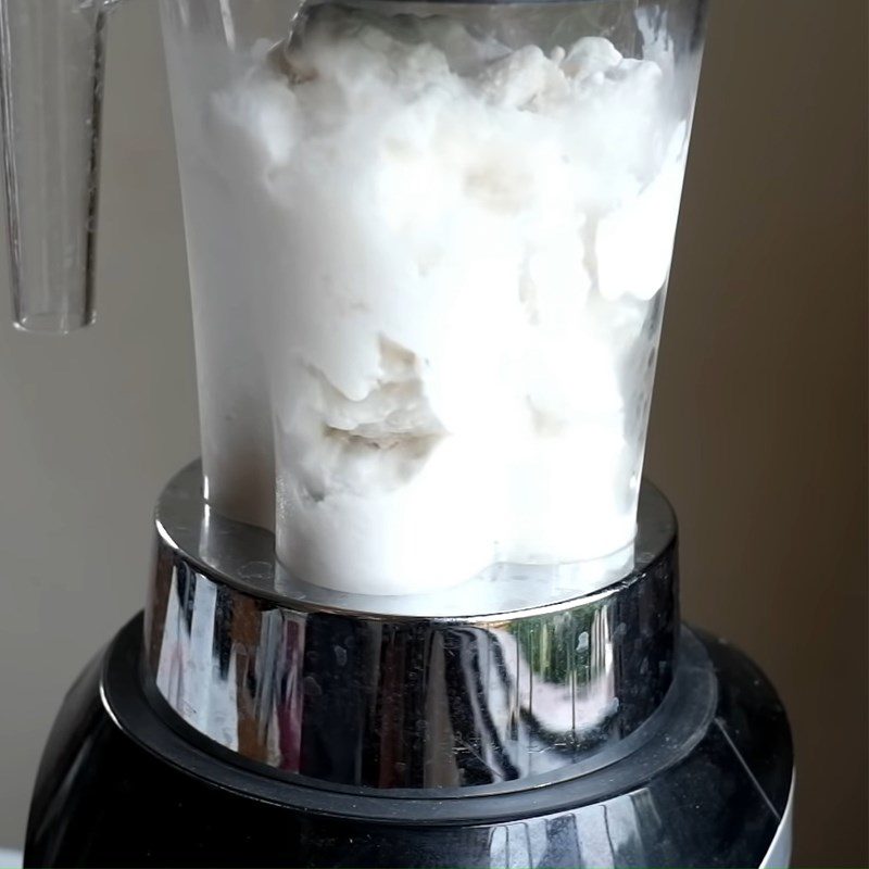 Step 4 Blend the ice cream Coconut ice cream without Whipping Cream