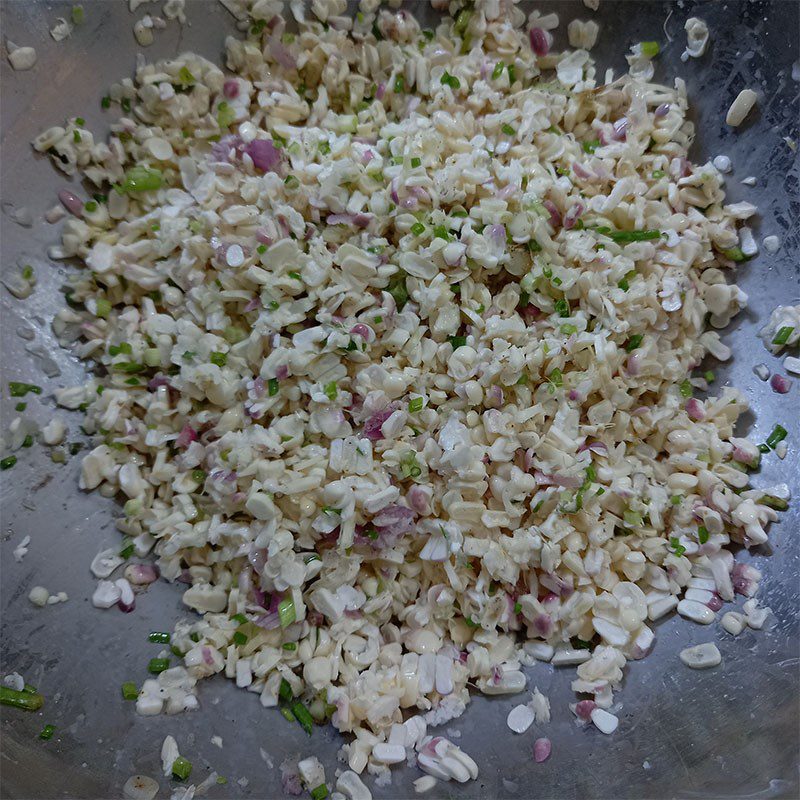 Step 2 Blend the corn for crispy corn fritters