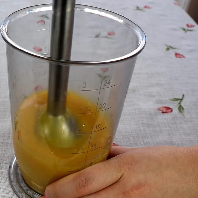 Step 1 Puree the mango Mango Mochi Ice Cream