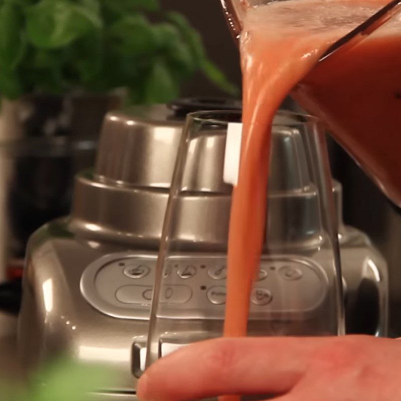 Step 2 Blended smoothie Watermelon Strawberry Smoothie