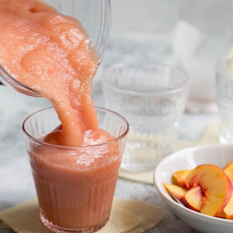 Step 2 Blend the smoothie for watermelon peach smoothie