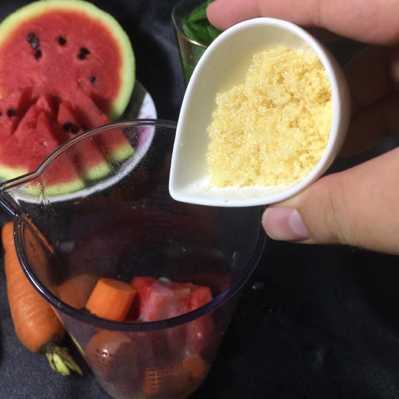 Step 2 Blend the Watermelon Carrot Smoothie