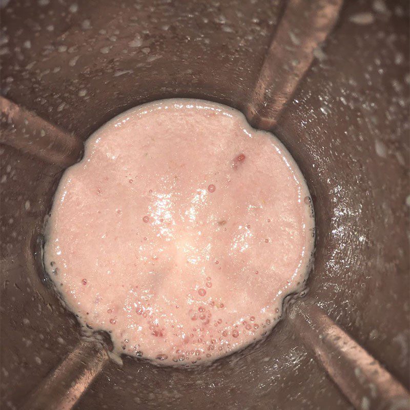 Step 2 Blend watermelon smoothie with fresh milk Watermelon smoothie with fresh milk