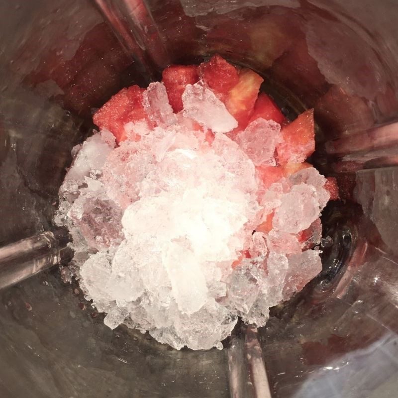 Step 2 Blend Sweetened Condensed Milk Smoothie Watermelon Smoothie with Sweetened Condensed Milk