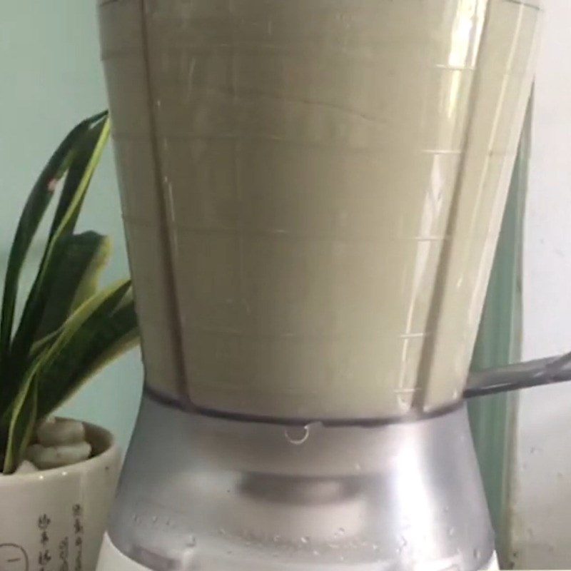 Step 3 Blend and cook taro lotus seed milk Taro lotus seed milk