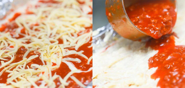 Step 4 Layering the lasagna