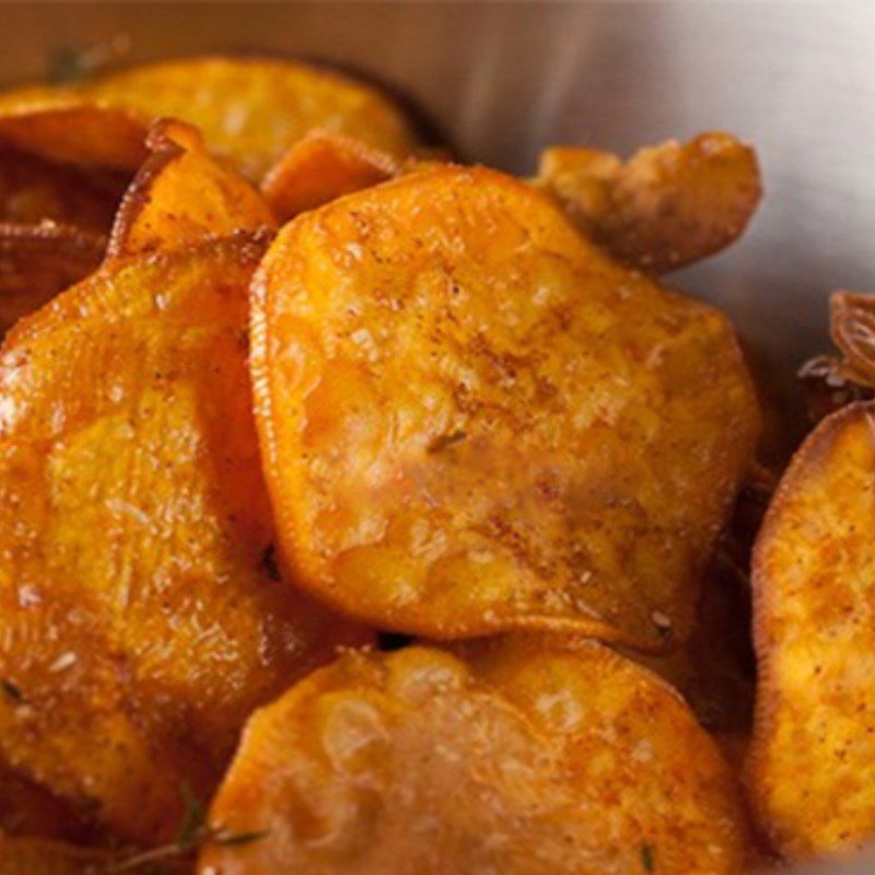 Step 4 Seasoning sweet potato chips