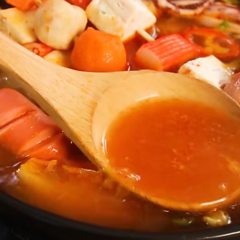 Step 2 Cook the Kimchi Skewers Hot Pot