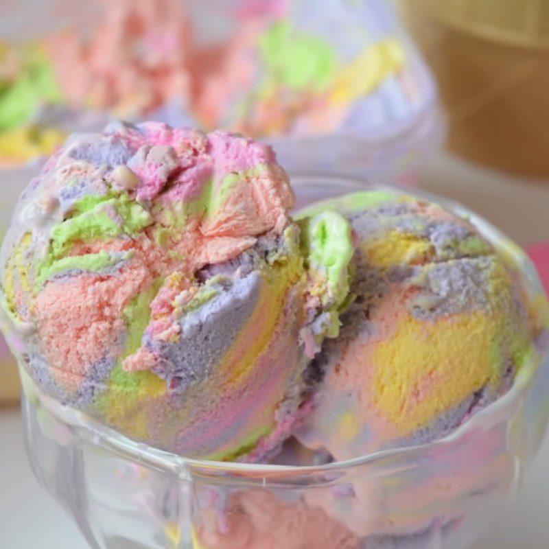 Step 5 Final Product Rainbow Ice Cream