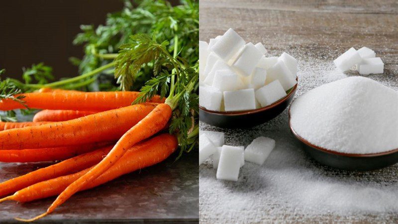 Ingredients for carrot juice