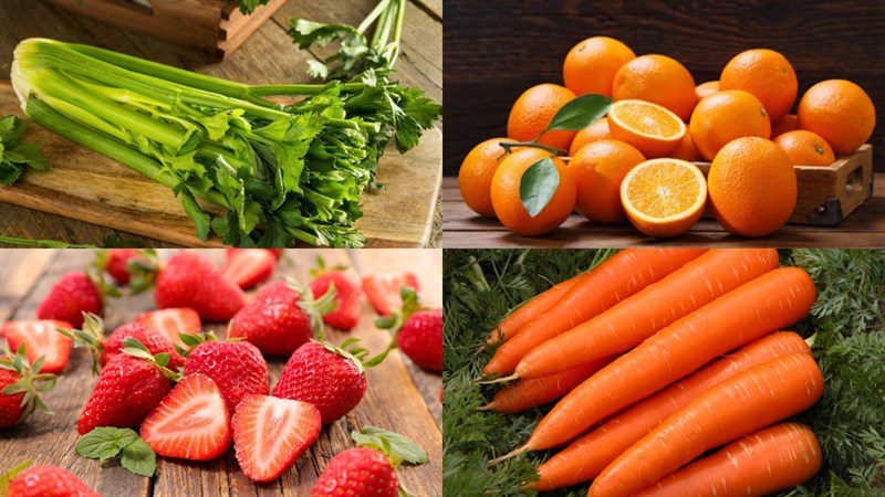 Ingredients for celery smoothie