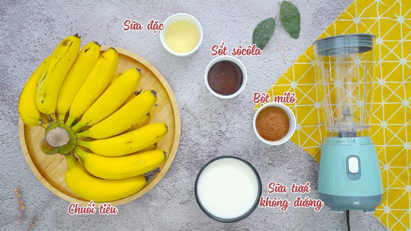Ingredients for Banana Smoothie