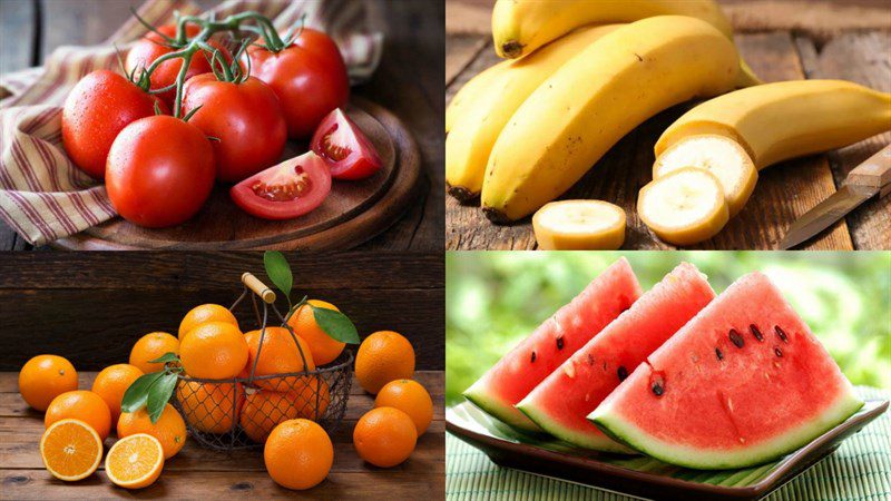 Ingredients for tomato smoothie