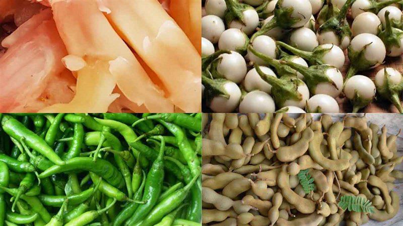 Ingredients for the mixed salad dish