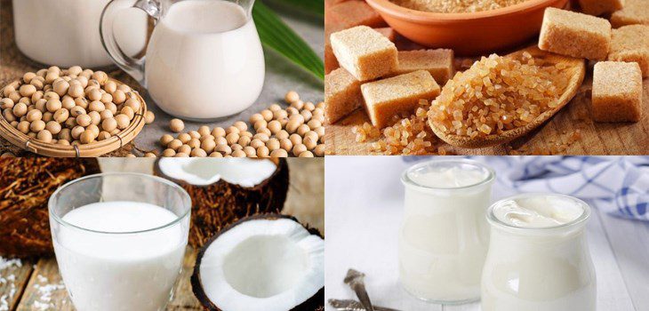 Ingredients for soy Greek yogurt
