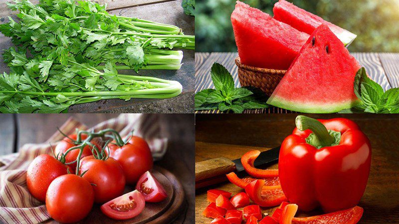 Ingredients for tomato juice dish